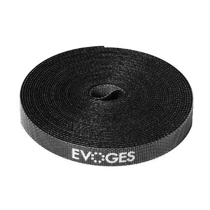 Picture of 10mm Black Cable Strap – Reusable, Adjustable Cable Tidy (15m)