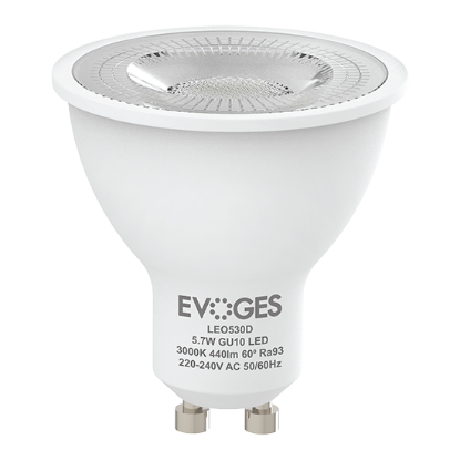Picture of Leo 5.7W Dimmable GU10 3000K CRI93 60D