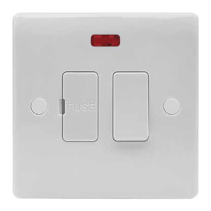 Picture of Vector 13A Switched Fused Connection Unit with Neon White