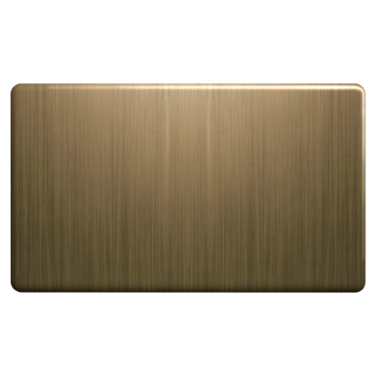 Picture of Terra 2 Gang Blanking Plate Antique Brushed Brass