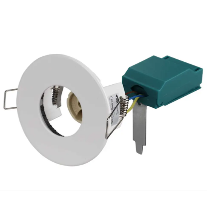 Show details for Firestay Protector Non-Integrated GU10 Fixed Downlight - White Picture of Firestay Protector Non-Integrated GU10 Fixed Downlight - White